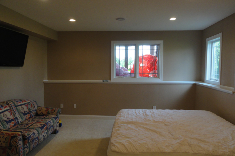 Additional bedroom in basement