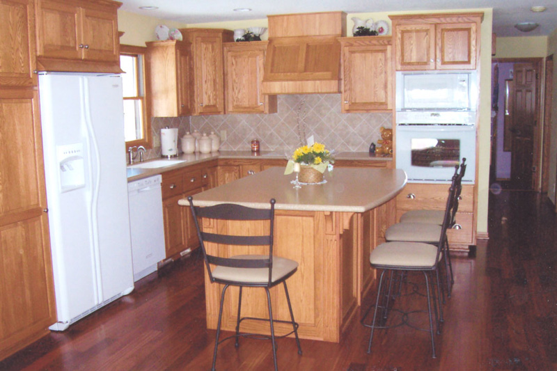 Custom built kitchen island
