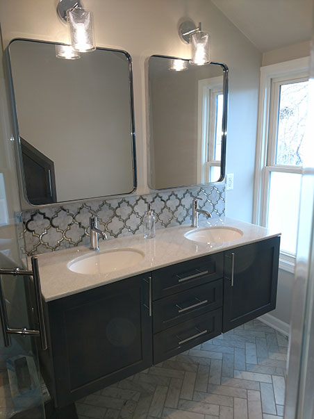 Floating cabinet / double vanity
