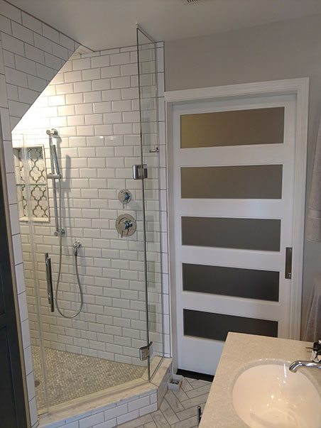 custom walk in shower built in attic remodel